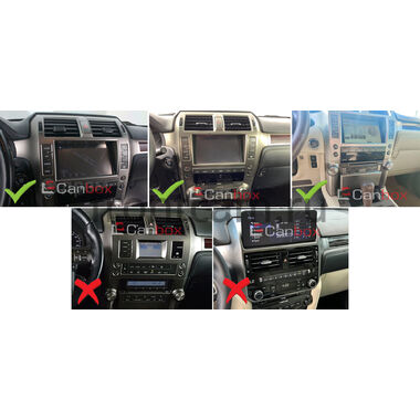 Lexus GX 460 2009-2023 (Тип A+В, Вид 2) 12.3 дюйма Canbox H-Line 8862-1299 на Android 14 (4G-SIM, 6/128, DSP, QLed) Mercedes Style