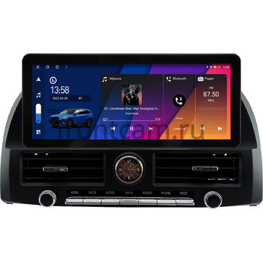Toyota Camry XV30 2001-2006 (черная) 12.3 дюйма Canbox H-Line 7816-1357 на Android 10 (4G-SIM, 4/32, DSP, QLed) Audi Style