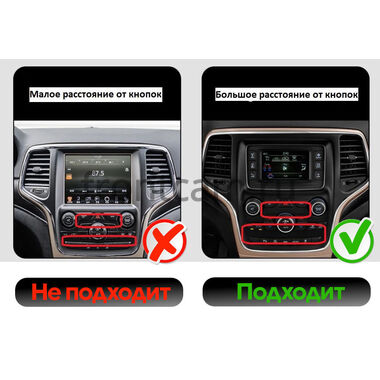 Jeep Grand Cherokee 4 (WK2) 2013-2022 (Тип B)  12.3 дюйма Canbox GTR1233-1690 на Android 10 (CarPlay, 4/64, DSP, QLed) BMW Style