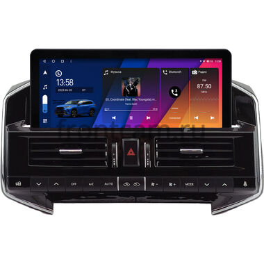 Toyota Land Cruiser 200 2010-2012 (Тип C, can BSJ)  12.3 дюйма Canbox H-Line 7817-1728 на Android 10 (4G-SIM, 4/64, DSP, QLed) Audi Style