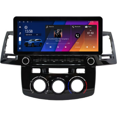 Toyota Fortuner, Hilux 7 2004-2015 (с кондиционером или климат-контролем) 12.3 дюйма Canbox M-Line 7710-0396 на Android 10 (4G-SIM, 2/32, DSP, QLed) Audi Style