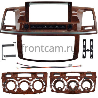 Рамка RM-0513 под магнитолу 12.3 дюйма для Toyota Fortuner, Hilux 7 2004-2015 (под дерево)
