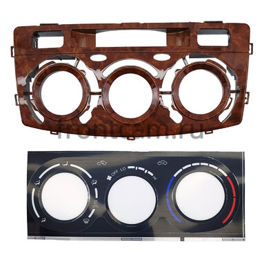 Рамка RM-0513 под магнитолу 12.3 дюйма для Toyota Fortuner, Hilux 7 2004-2015 (под дерево)