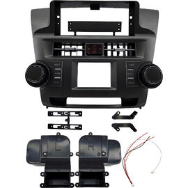 Рамка RM-0531 под магнитолу 12.3 дюйма для Toyota Highlander 2 (U40) 2007-2013 (Вид 2, с часами)
