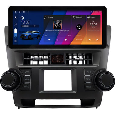 Toyota Highlander 2 (U40) 2007-2013 (Вид 2) 12.3 дюйма Canbox H-Line 7819-0531 на Android 10 (4G-SIM, 8/256, DSP, QLed) Audi Style