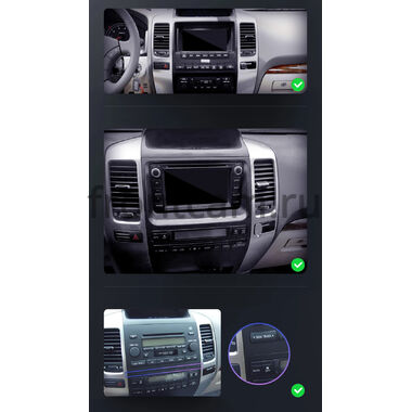 Lexus GX 470 2002-2009 (для любой комплектации, Тип 1, can LZ) 12.3 дюйма Canbox PRO-Line 4310-0538 на Android 13 (4G-SIM, 4/64, DSP, QLed) Audi Style
