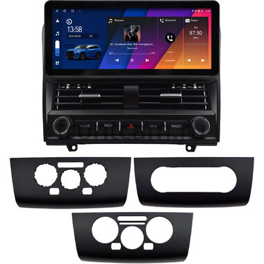 Nissan Tiida 2004-2013 (Тип 2, цвет черный) 12.3 дюйма Canbox H-Line 7816-0592 на Android 10 (4G-SIM, 4/32, DSP, QLed) Audi Style