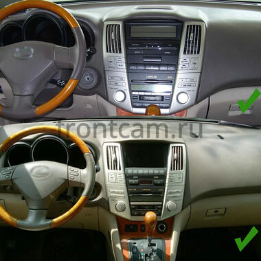 Toyota Harrier 2 (XU30) 2003-2013 (для авто любой комплектации, золотистая) 12.3 дюйма Canbox H-Line 4411-0769 на Android 14 (4G-SIM, 6/128, DSP, QLed) Lexus Style