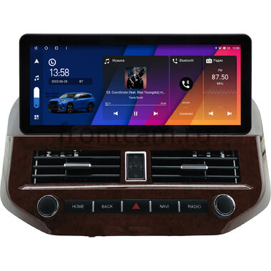 Mitsubishi Pajero 3, Montero 3 1999-2006 (под дерево) 12.3 дюйма Canbox H-Line 7819-0813 на Android 10 (4G-SIM, 8/256, DSP, QLed) Audi Style