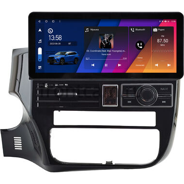 Mitsubishi Outlander 3 2012-2024 12.3 дюйма Canbox H-Line 7816-0875 на Android 10 (4G-SIM, 4/32, DSP, QLed) Audi Style