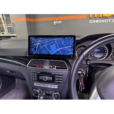Mercedes-Benz C-klasse (w204) 2011-2015 (руль справа) 12.3 дюйма Canbox M-Line 7713-0925 на Android 10 (4G-SIM, 4/64, DSP, QLed) Mercedes Style