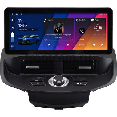 Ford Fiesta (Mk6) 2008-2019 (черная) 12.3 дюйма Canbox H-Line 7819-0947 на Android 10 (4G-SIM, 8/256, DSP, QLed) Audi Style
