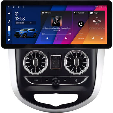 Hyundai Solaris, Accent 4 2010-2019 12.3 дюйма Canbox M-Line 7710-0978 на Android 10 (4G-SIM, 2/32, DSP, QLed) Audi Style