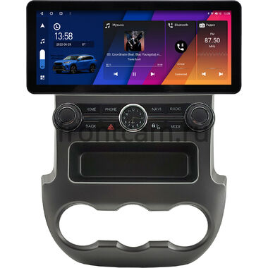 Ford Ranger 3 2011-2015 (серая) 12.3 дюйма Canbox H-Line 7816-0983 на Android 10 (4G-SIM, 4/32, DSP, QLed) Audi Style