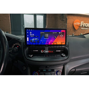 Ford Kuga 2 2012-2019 (для любой комплектации) 12.3 дюйма Canbox H-Line 7819-1408 на Android 10 (4G-SIM, 8/256, DSP, QLed) Audi Style
