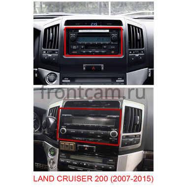 Рамка RM-3042 под магнитолу 12,3 дюйма для Toyota Land Cruiser 200 (2007-2015) (для авто без монитора), Land Cruiser 200 (2015-2021) (для авто без надписи JBL Synthesis) (тип D)