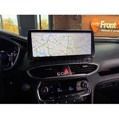 Hyundai Santa Fe 4 2018-2021 12.3 дюйма Canbox H-Line 7810-0420 на Android 10 (4G-SIM, 8/256, DSP, QLed) BMW Style