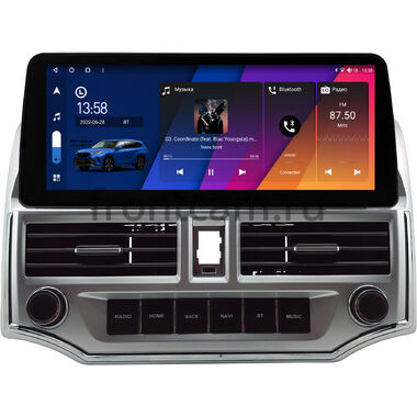 Toyota 4Runner 5 2009-2024 12.3 дюйма Canbox H-Line 7814-0523 на Android 10 (4G-SIM, 4/64, DSP, QLed) BMW Style