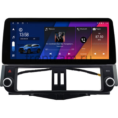 Toyota Land Cruiser Prado 150 2009-2013 (для авто с Navi и JBL Synthesis) 12.3 дюйма Canbox M-Line 7812-0561 на Android 10 (4G-SIM, 4/64, DSP, QLed) BMW Style