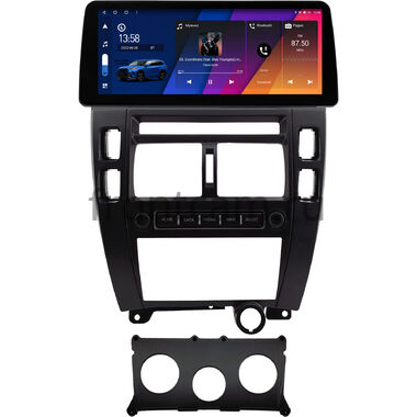 Hyundai Tucson 2004-2010 (черная) 12.3 дюйма Canbox H-Line 7810-0584 на Android 10 (4G-SIM, 8/256, DSP, QLed) BMW Style