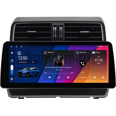 Toyota Land Cruiser Prado 150 2017-2024 12.3 дюйма Canbox H-Line 7814-0636 на Android 10 (4G-SIM, 4/64, DSP, QLed) BMW Style