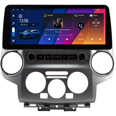 Nissan NV200 2009-2026 (серебряная) 12.3 дюйма Canbox H-Line 7813-0797 на Android 10 (4G-SIM, 4/32, DSP, QLed) BMW Style