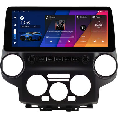 Nissan NV200 2009-2026 (черная) 12.3 дюйма Canbox M-Line 7811-0812 на Android 10 (4G-SIM, 2/32, DSP, QLed) BMW Style