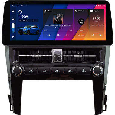 Toyota Camry XV55 2014-2018 12.3 дюйма Canbox H-Line 7814-0823 на Android 10 (4G-SIM, 4/64, DSP, QLed) BMW Style