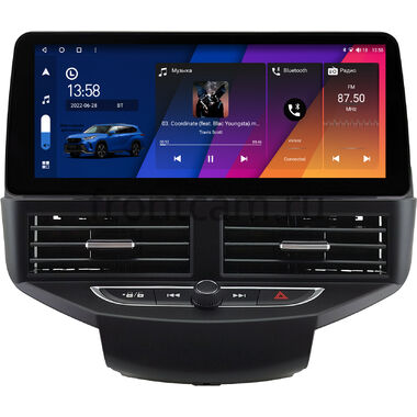 Ford Fiesta (Mk6) 2008-2019 (черная) 12.3 дюйма Canbox M-Line 7811-1539 на Android 10 (4G-SIM, 2/32, DSP, QLed) BMW Style