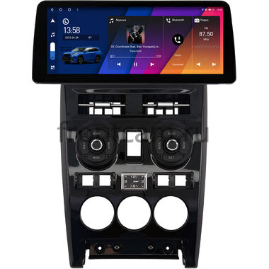 Lada Priora 2007-2013 (черная, глянцевая) 12.3 дюйма Canbox H-Line 7813-1632 на Android 10 (4G-SIM, 4/32, DSP, QLed) BMW Style