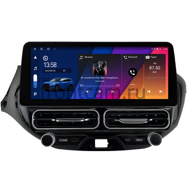 Lada Vesta SW Cross, Vesta 2015-2022 (для авто без Enjoy, Вид 3)  12.3 дюйма Canbox M-Line 7811-1687 на Android 10 (4G-SIM, 2/32, DSP, QLed) BMW Style