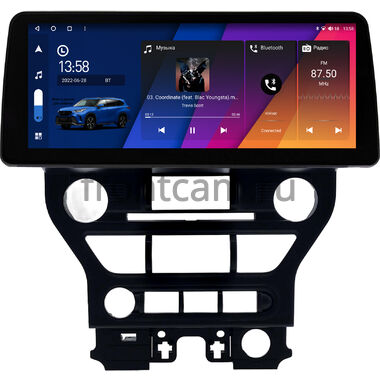 Ford Mustang 6 2014-2023 12.3 дюйма Canbox GT1233-2288 на Android 10 (CarPlay, 2/32, DSP, QLed) BMW Style