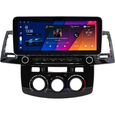 Toyota Fortuner, Hilux 7 2004-2015 (с кондиционером или климат-контролем) 12.3 дюйма Canbox H-Line 7861-0396 на Android 10 (4G-SIM, 4/64, DSP, QLed) Mercedes Style