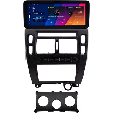 Hyundai Tucson 2004-2010 (черная) 12.3 дюйма Canbox H-Line 7861-0584 на Android 10 (4G-SIM, 4/64, DSP, QLed) Mercedes Style