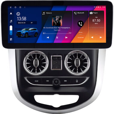 Hyundai Solaris, Accent 4 2010-2019 12.3 дюйма Canbox M-Line 7713-0978 на Android 10 (4G-SIM, 4/64, DSP, QLed) Mercedes Style