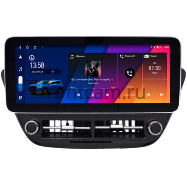 Hyundai Solaris 2 2017-2020 (черная глянцевая) 12.3 дюйма Canbox H-Line 7860-1582 на Android 10 (4G-SIM, 4/32, DSP, QLed) Mercedes Style