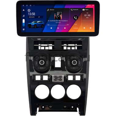 Lada Priora 2007-2013 (черная, глянцевая) 12.3 дюйма Canbox H-Line 7860-1632 на Android 10 (4G-SIM, 4/32, DSP, QLed) Mercedes Style
