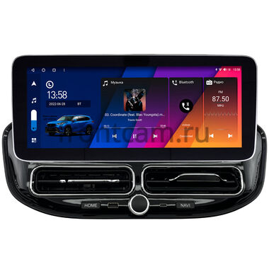 Lada Vesta (NG) 2022-2026, Aura 2024-2026 12.3 дюйма Canbox M-Line 7712-1685 на Android 10 (4G-SIM, 2/32, DSP, QLed) Mercedes Style