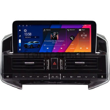 Toyota Land Cruiser 200 2010-2012 (Тип C, can BSJ)  12.3 дюйма Canbox H-Line 7860-1728 на Android 10 (4G-SIM, 4/32, DSP, QLed) Mercedes Style