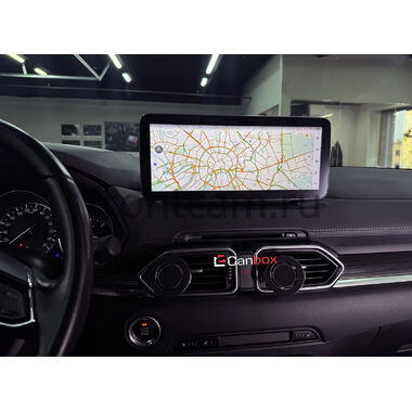 Mazda CX-5 2017-2021, CX-8 2017-2022 (левый руль) 12.3 дюйма Canbox H-Line 7863-2254 на Android 10 (4G-SIM, 8/256, DSP, QLed) Mercedes Style
