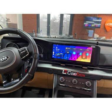 Kia Carnival 4 2020-2024 Canbox H-Line 7814 12.3 дюйма на Android 10 (4G-SIM, 4/64, DSP, QLed) BMW Style