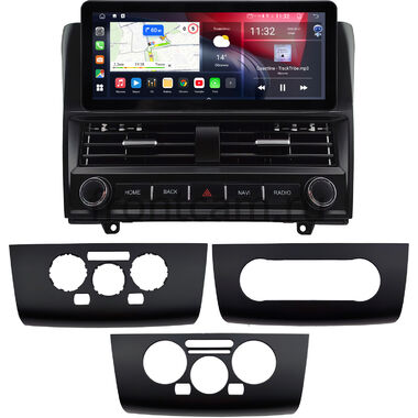Nissan Tiida 2004-2013 (Тип 2, цвет черный) 10.25 дюйма Canbox GT-4025-0592 на Android 10 (CarPlay, 2/32, DSP, QLed) Audi Style