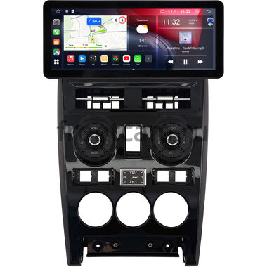 Lada Priora 2007-2013 (черная, глянцевая) 10.25 дюйма Canbox GTR-4025-1632 на Android 10 (CarPlay, 4/64, DSP, QLed) Audi Style