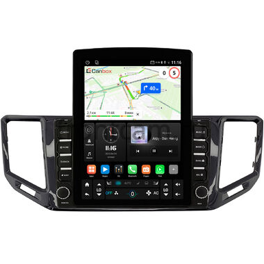 Volkswagen Teramont 2016-2020 (Китайский рынок) (глянцевая) Canbox GT095-10-054 на Android 10 (QLed, 2/32, DSP, CarPlay)