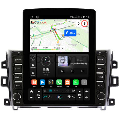 Nissan Navara (Frontier) 4 (D23) 2014-2026 Canbox GT095-10-1116 на Android 10 (QLed, 2/32, DSP, CarPlay)