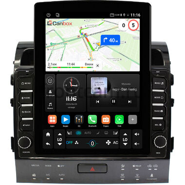 Toyota Land Cruiser 200 2010-2012 для авто с Navi (Тип A) Canbox GT095-10-1203 на Android 10 (QLed, 2/32, DSP, CarPlay)