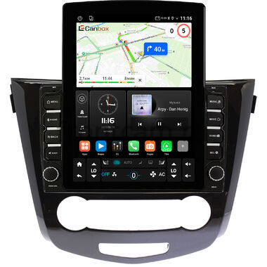 Nissan Qashqai 2, X-Trail (T32) 2013-2022 (авто без климат-контроля) Canbox GT095-10-2634 на Android 10 (QLed, 2/32, DSP, CarPlay)