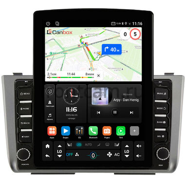 Solaris HC 2022-2026 (темно-серая) Canbox GT095-10-HY247T на Android 10 (QLed, 2/32, DSP, CarPlay)