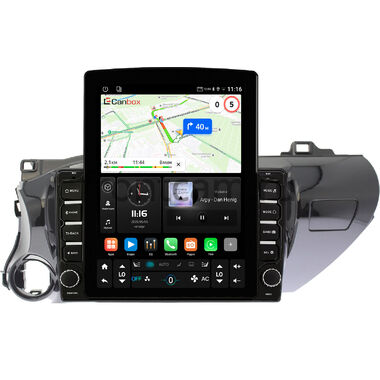 Toyota Hilux 8 2015-2024 (руль слева) Canbox GT095-1071 на Android 10 (QLed, 2/32, DSP, CarPlay) (для авто без магнитолы)