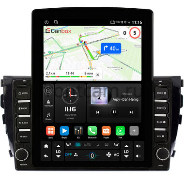 Zotye T600 2013-2021 Canbox GT095-1076 на Android 10 (QLed, 2/32, DSP, CarPlay)
